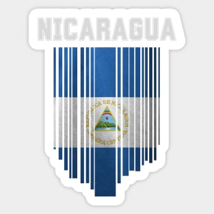 Nicaragua flag, nicaraguan flag Sticker